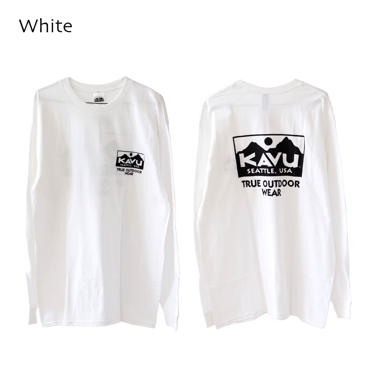 KAVU [カブー] True Logo LS Tee [19823029]トゥルーロゴ ロングスリーブ Tシャツ [2024AW]