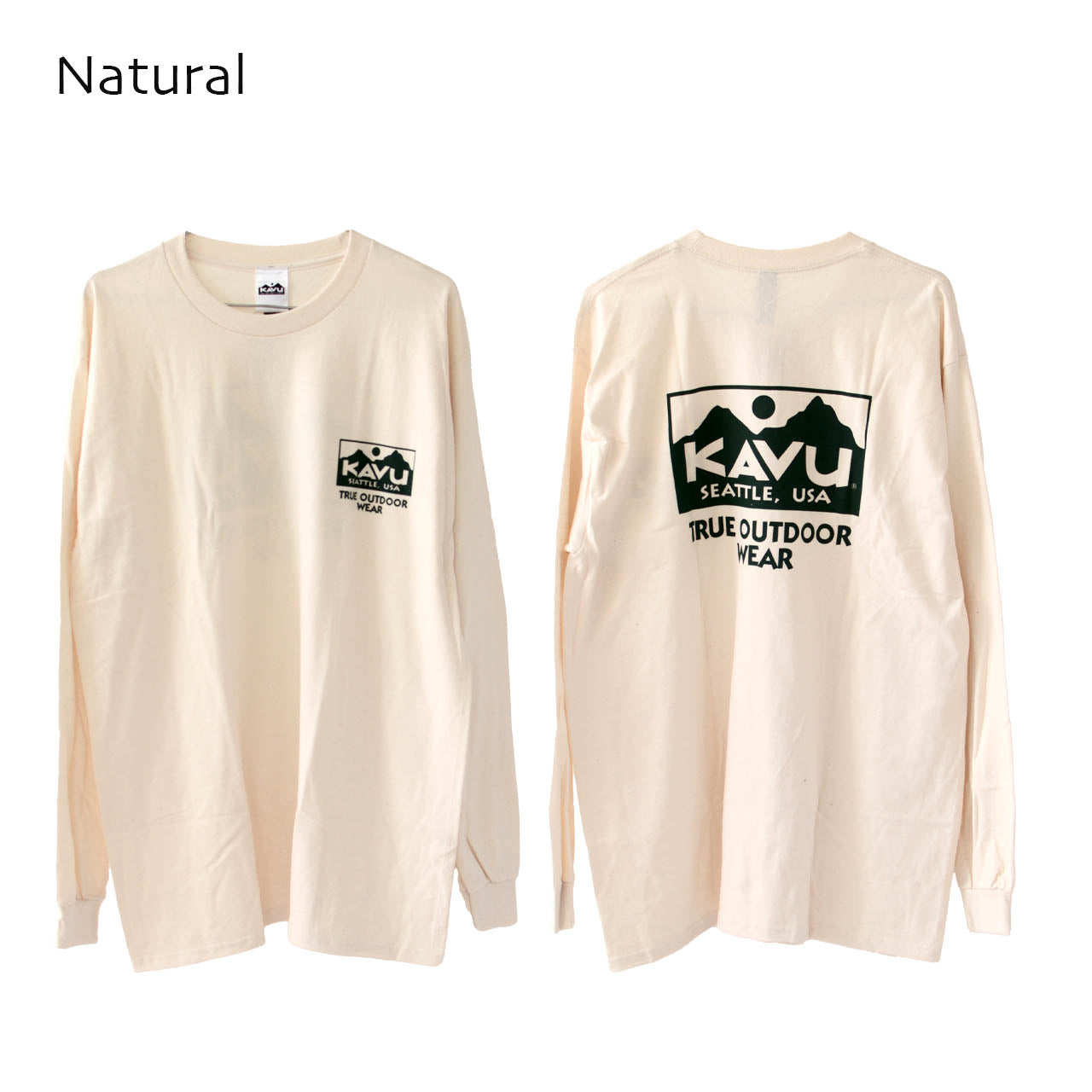 KAVU [カブー] True Logo LS Tee [19823029]トゥルーロゴ ロングスリーブ Tシャツ [2024AW]