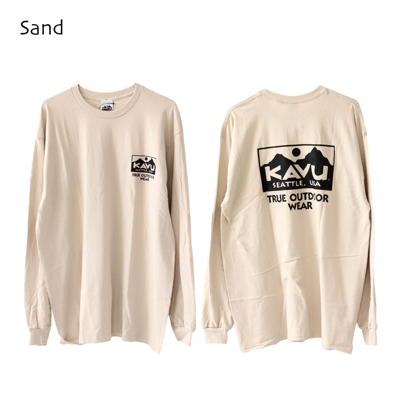 KAVU [カブー] True Logo LS Tee [19823029]トゥルーロゴ ロングスリーブ Tシャツ [2024AW]