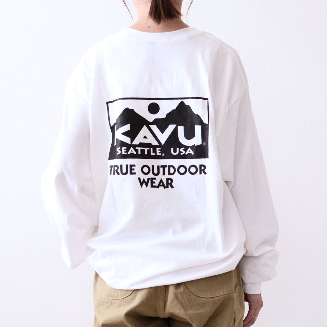 KAVU [カブー] True Logo LS Tee [19823029]トゥルーロゴ ロングスリーブ Tシャツ [2024AW]