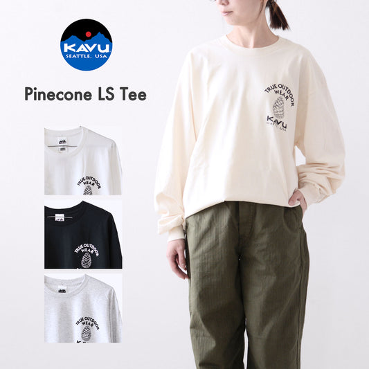 KAVU [カブー] Pinecone LS Tee [19823032] パインコーン ロングスリーブ Tシャツ [2024AW]