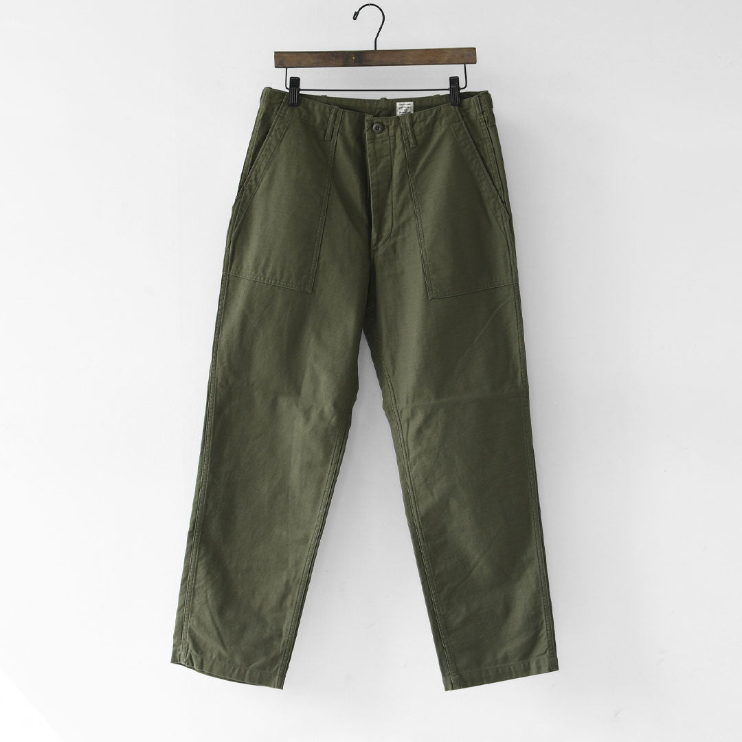 ordinary fits [オーディナリーフィッツ] BASIC FATIGUE [100] ベーシックファティーグ・テーパードシルエット・ワイドシルエット・バックサテン生地・オリーブドラブ・ユニセックス・MEN'S / LADY'S [2025AW]