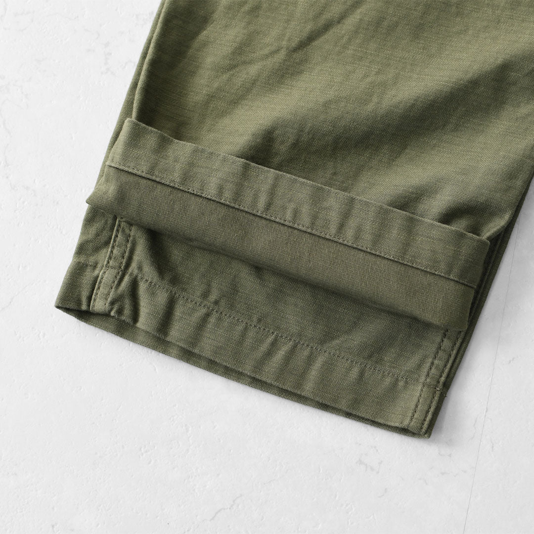 ordinary fits [オーディナリーフィッツ] BASIC FATIGUE [100] ベーシックファティーグ・テーパードシルエット・ワイドシルエット・バックサテン生地・オリーブドラブ・ユニセックス・MEN'S / LADY'S [2025AW]