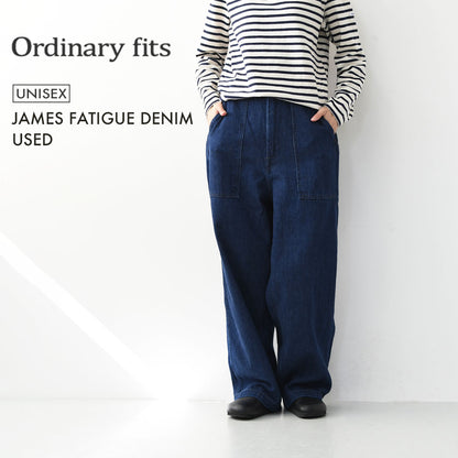 ordinary fits [オーディナリーフィッツ] JAMES FATIGUE DENIM / USED [101JUSD] ジェームスファティーグデニム / ユーズド [2025AW]