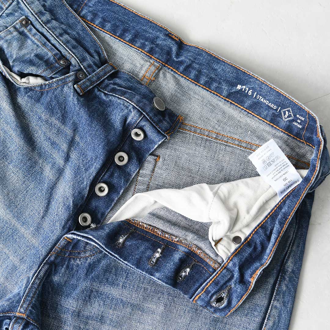 ordinary fits [オーディナリーフィッツ] 116 TYPE STANDARD / USED [116USD] 116タイプスタンダード / ユーズド・デニム・デニムパンツ・ユーズドデニム・ヴィンテージ・スタンダードシルエット・MEN'S / LADY'S [2025AW]