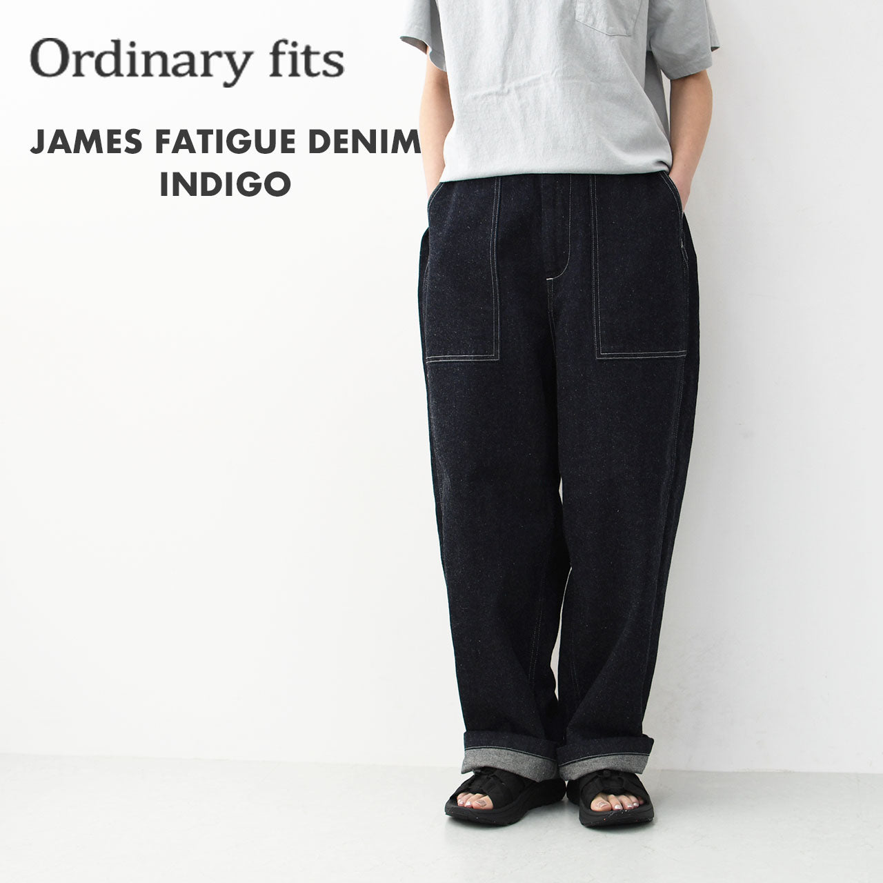 ordinary fits [オーディナリーフィッツ] JAMES FATIGUE DENIM / INDIGO [PT010] ジェームスファティーグデニム / インディゴ [2025SS]