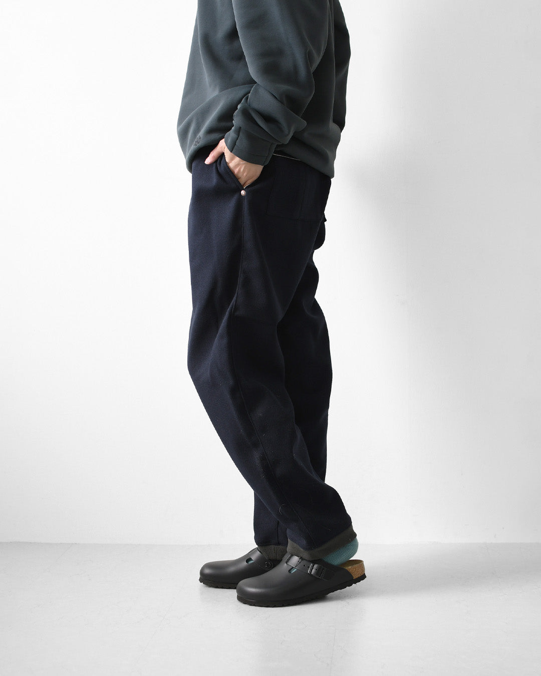 STUDIO ORIBE [スタジオオリベ] RIB PANTS -FW model- [RP73] リブパンツ-FW model-・リブパンツ・メルトンジャージ・ゆったりシルエット・テーパードシルエット・MEN'S / LADY'S [2026AW]