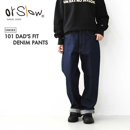 orslow [オアスロウ] 101 DAD'S FIT DENIM PANTS [01-1010W-81] 107ダッズフィット デニム パンツ・ヴィンテージ・テーパード・ワンウォッシュ・リラックスシルエット・MEN'S / LADY'S