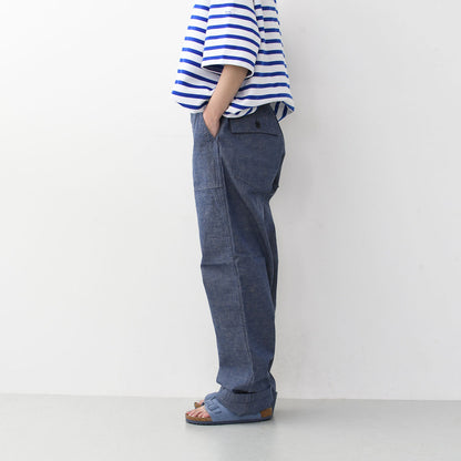 orslow [オアスロウ] CHAMBRAY FATIGUE PANTS (REGULAR FIT) [01-5002-34] シャンブレーファティーグパンツ（レギュラーフィット）[2025SS]