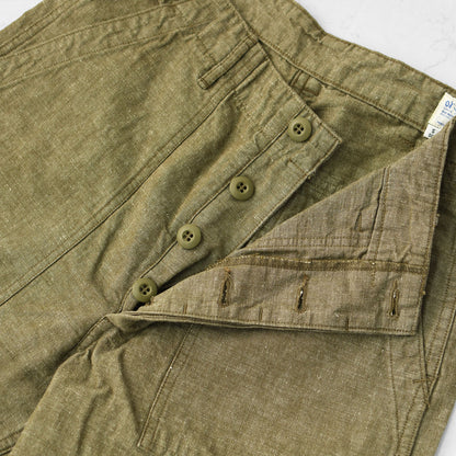 orslow [オアスロウ] CHAMBRAY FATIGUE PANTS (REGULAR FIT) [01-5002-48] シャンブレーファティーグパンツ・MEN'S [2025SS]