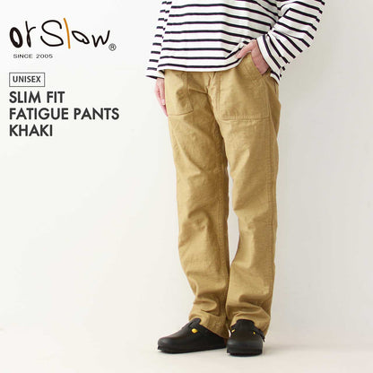 orslow[オアスロウ] M SLIM FIT FATIGUE PANTS KHAKI [01-5032-40] スリムフィット・ファティーグパンツ・MEN'S / LADY'S [2025AW]