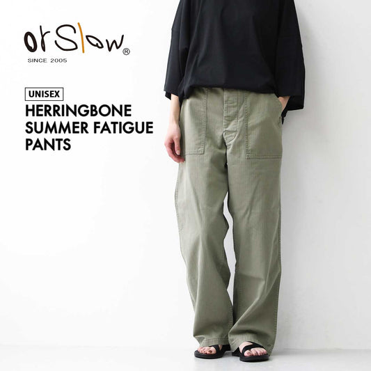 orslow[オアスロウ] HERRINGBONE SUMMER FATIGUE PANTS [01-5103-16] ヘリンボーン サマー ファティーグパンツ・ミリタリーパンツ・ワークパンツ・コットンパンツ・綿・made in japan・MEN'S / LADY'S [2025SS]