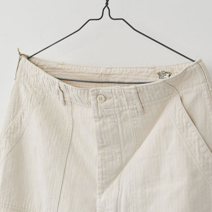 orslow[オアスロウ] HERRINGBONE SUMMER FATIGUE PANTS -ECRU-[01-5103-H66] ヘリンボーン サマー ファティーグパンツ [2025SS]