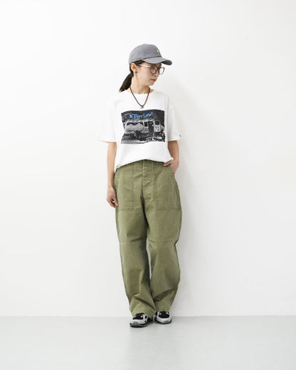 orslow [オアスロウ] SUMMER FATIGUE PANTS - GREEN -[01-5103-M16] サマーファティーグパンツ - グリーン -・ファティーグパンツ・ブラック・ムラ染め・ライトキャンバス生地・ワイドフィット・MEN'S / LADY'S [2026SS]