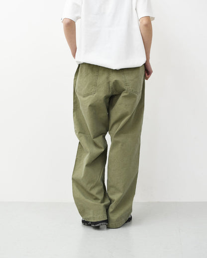 orslow [オアスロウ] SUMMER FATIGUE PANTS - GREEN -[01-5103-M16] サマーファティーグパンツ - グリーン -・ファティーグパンツ・ブラック・ムラ染め・ライトキャンバス生地・ワイドフィット・MEN'S / LADY'S [2026SS]