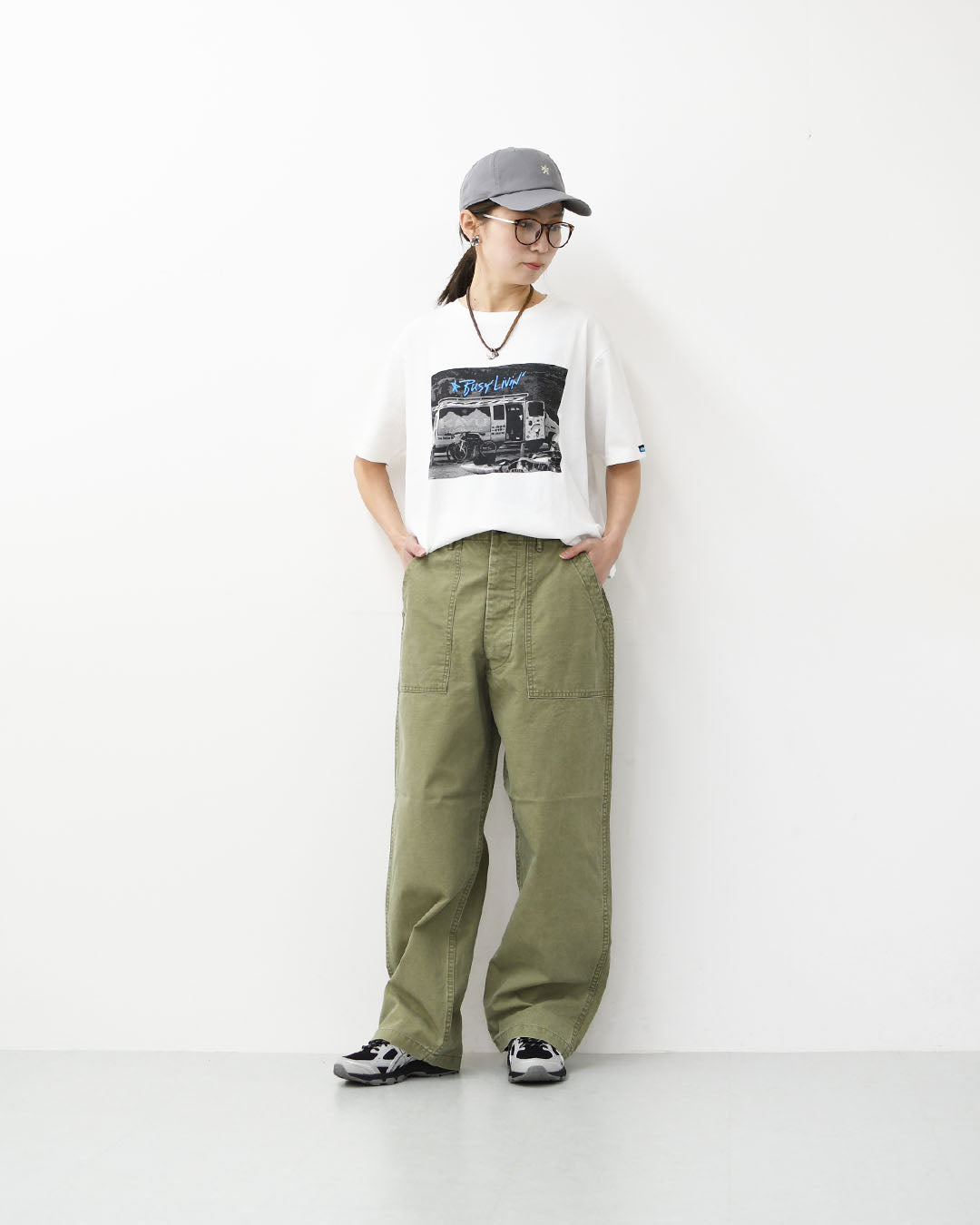 orslow [オアスロウ] SUMMER FATIGUE PANTS - GREEN -[01-5103-M16] サマーファティーグパンツ - グリーン -・ファティーグパンツ・ブラック・ムラ染め・ライトキャンバス生地・ワイドフィット・MEN'S / LADY'S [2026SS]