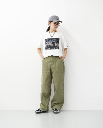 orslow [オアスロウ] SUMMER FATIGUE PANTS - GREEN -[01-5103-M16] サマーファティーグパンツ - グリーン -・ファティーグパンツ・ブラック・ムラ染め・ライトキャンバス生地・ワイドフィット・MEN'S / LADY'S [2026SS]