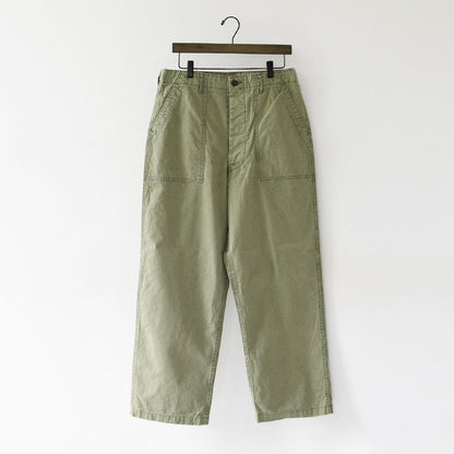 orslow [オアスロウ] SUMMER FATIGUE PANTS - GREEN -[01-5103-M16] サマーファティーグパンツ - グリーン -・ファティーグパンツ・ブラック・ムラ染め・ライトキャンバス生地・ワイドフィット・MEN'S / LADY'S [2026SS]