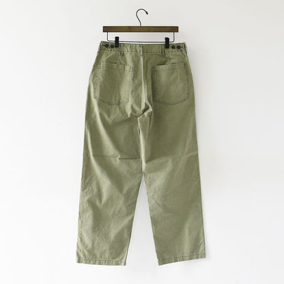 orslow [オアスロウ] SUMMER FATIGUE PANTS - GREEN -[01-5103-M16] サマーファティーグパンツ - グリーン -・ファティーグパンツ・ブラック・ムラ染め・ライトキャンバス生地・ワイドフィット・MEN'S / LADY'S [2026SS]