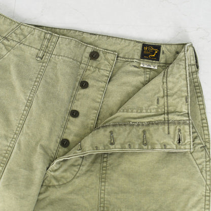 orslow [オアスロウ] SUMMER FATIGUE PANTS - GREEN -[01-5103-M16] サマーファティーグパンツ - グリーン -・ファティーグパンツ・ブラック・ムラ染め・ライトキャンバス生地・ワイドフィット・MEN'S / LADY'S [2026SS]