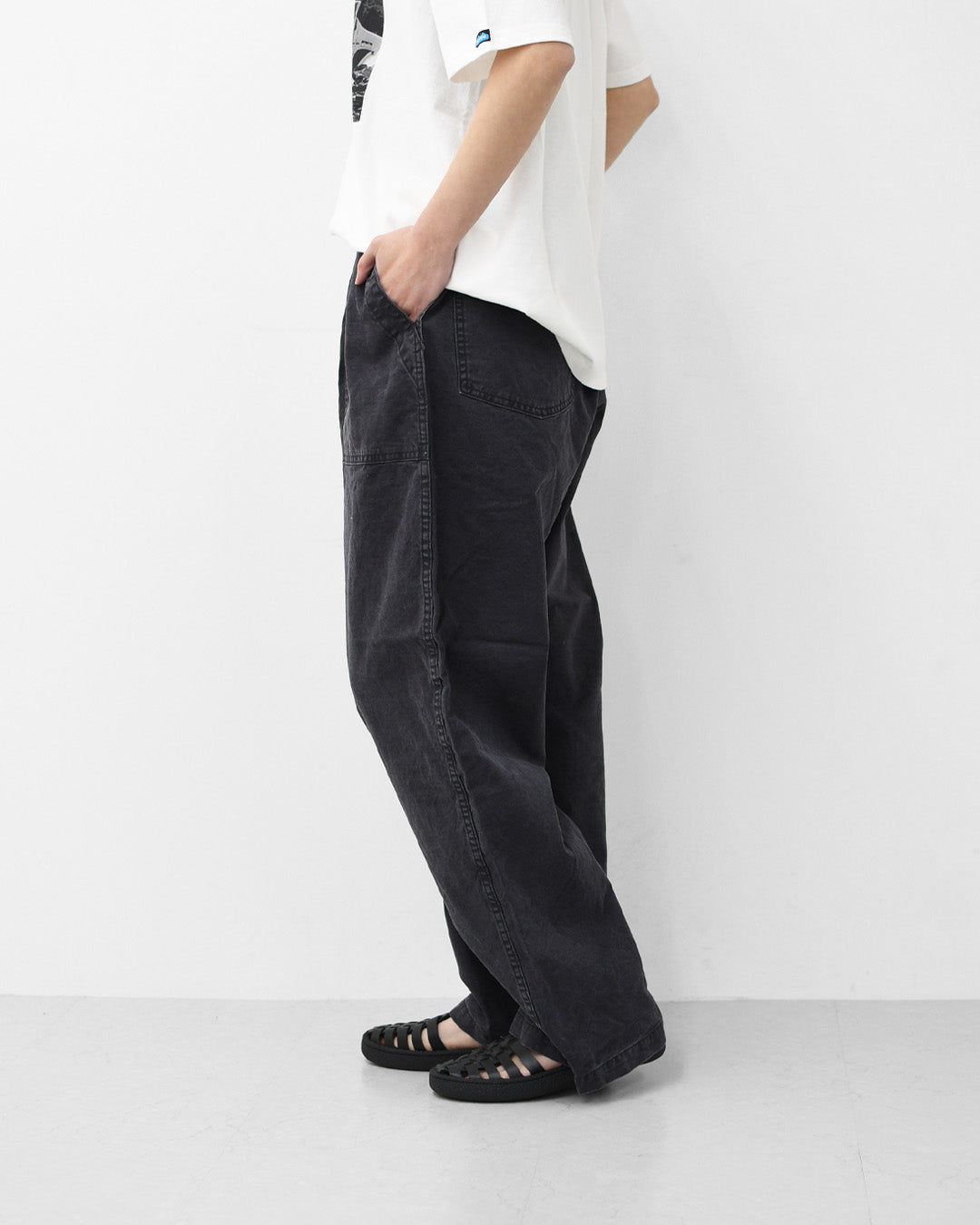 orslow [オアスロウ] SUMMER FATIGUE PANTS - BLACK -[01-5103-M61] サマーファティーグパンツ - ブラック -・ファティーグパンツ・ブラック・ムラ染め・ライトキャンバス生地・ワイドフィット・MEN'S / LADY'S [2026SS]