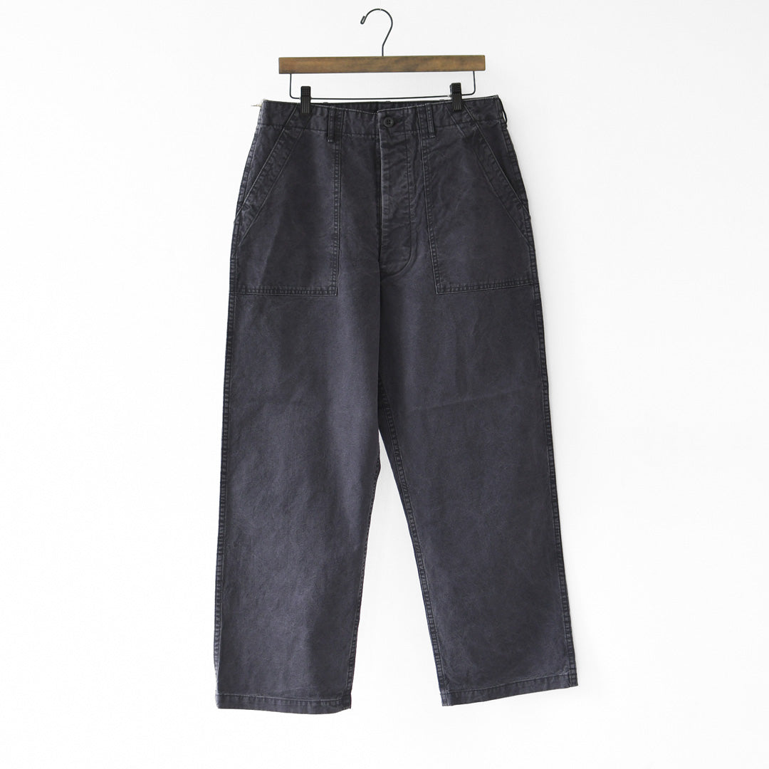 orslow [オアスロウ] SUMMER FATIGUE PANTS - BLACK -[01-5103-M61] サマーファティーグパンツ - ブラック -・ファティーグパンツ・ブラック・ムラ染め・ライトキャンバス生地・ワイドフィット・MEN'S / LADY'S [2026SS]