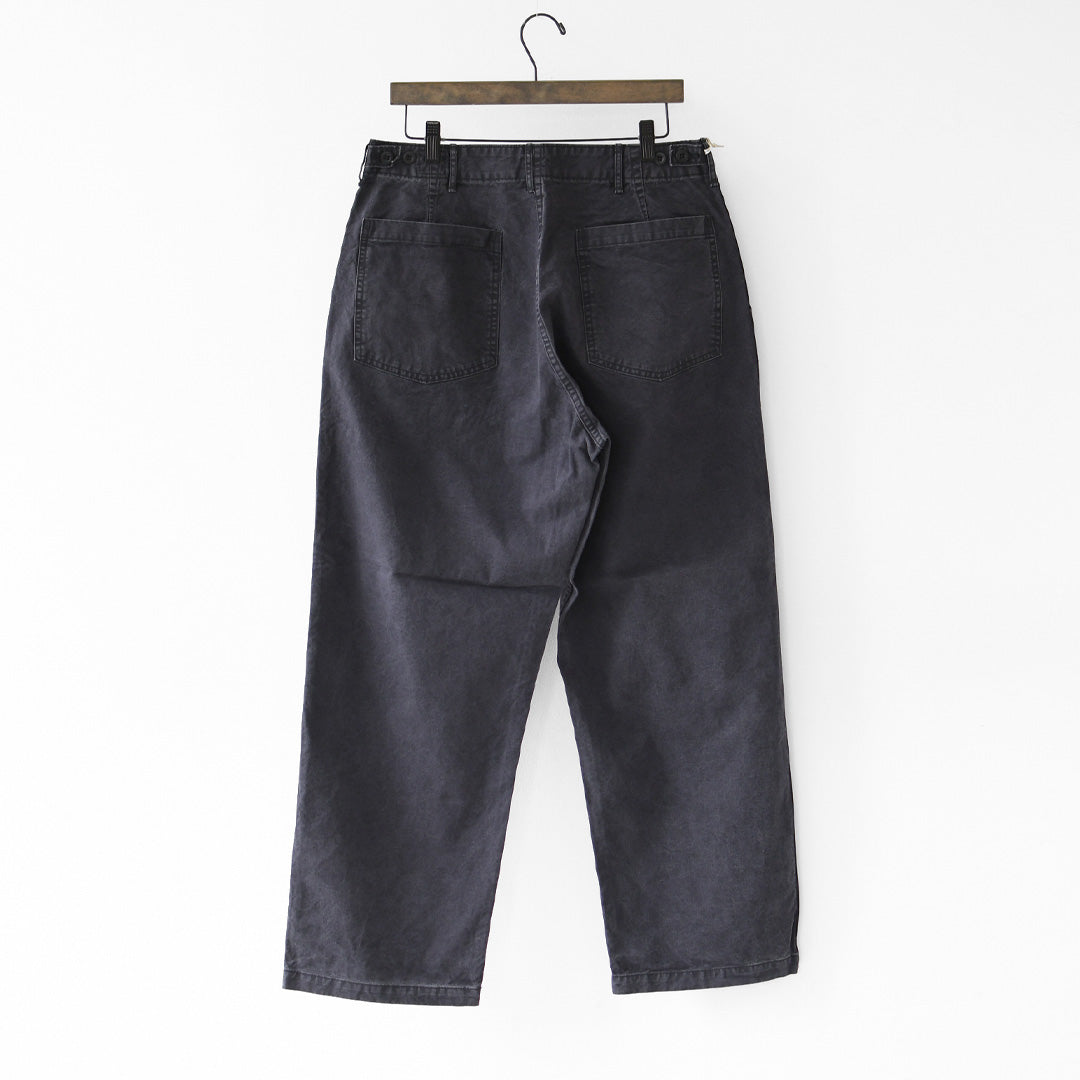 orslow [オアスロウ] SUMMER FATIGUE PANTS - BLACK -[01-5103-M61] サマーファティーグパンツ - ブラック -・ファティーグパンツ・ブラック・ムラ染め・ライトキャンバス生地・ワイドフィット・MEN'S / LADY'S [2026SS]