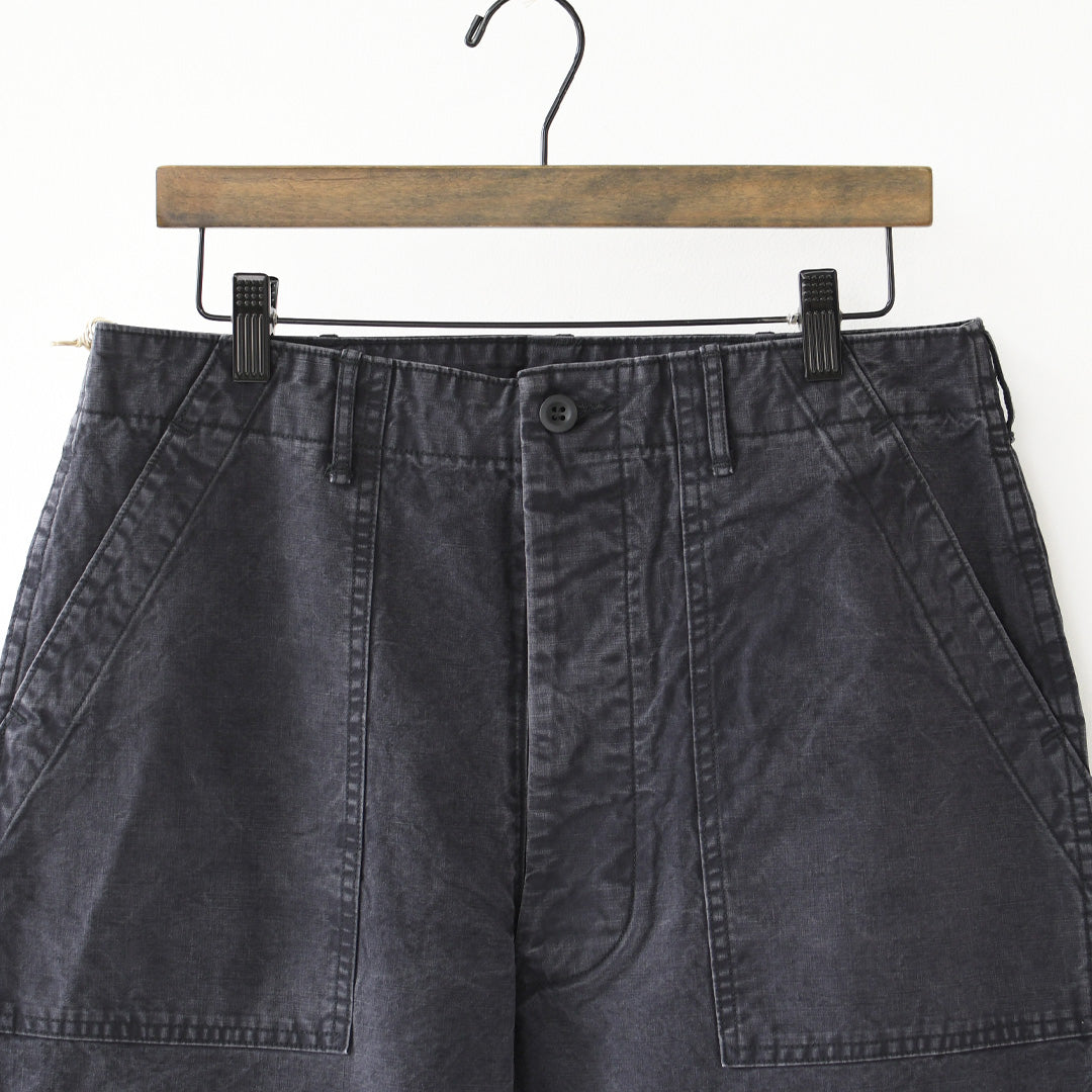 orslow [オアスロウ] SUMMER FATIGUE PANTS - BLACK -[01-5103-M61] サマーファティーグパンツ - ブラック -・ファティーグパンツ・ブラック・ムラ染め・ライトキャンバス生地・ワイドフィット・MEN'S / LADY'S [2026SS]