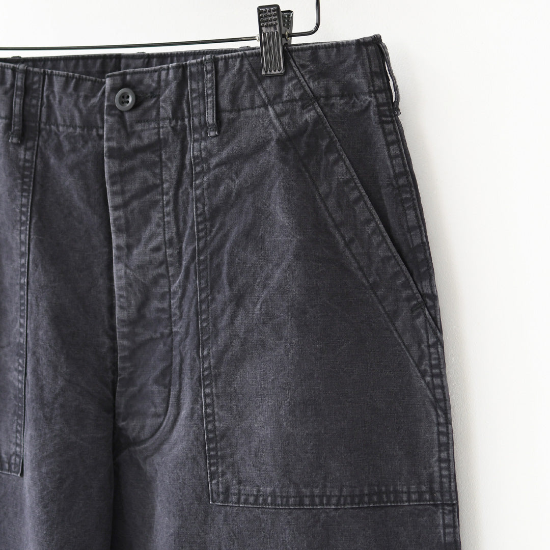 orslow [オアスロウ] SUMMER FATIGUE PANTS - BLACK -[01-5103-M61] サマーファティーグパンツ - ブラック -・ファティーグパンツ・ブラック・ムラ染め・ライトキャンバス生地・ワイドフィット・MEN'S / LADY'S [2026SS]