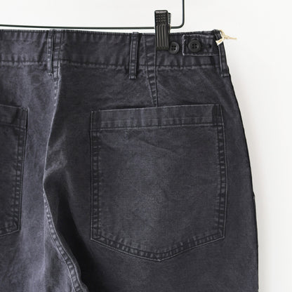 orslow [オアスロウ] SUMMER FATIGUE PANTS - BLACK -[01-5103-M61] サマーファティーグパンツ - ブラック -・ファティーグパンツ・ブラック・ムラ染め・ライトキャンバス生地・ワイドフィット・MEN'S / LADY'S [2026SS]