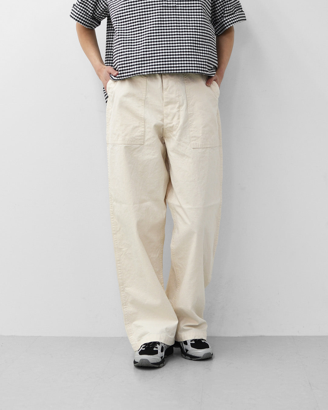 orslow [オアスロウ] SUMMER FATIGUE PANTS - ECRU - [01-5103-M66] サマーファティーグパンツ- エクリュ - ・ファティーグパンツ・エクリュ・ムラ染め・ライトキャンバス生地・ワイドフィット・MEN'S / LADY'S [2026SS]