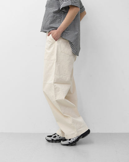 orslow [オアスロウ] SUMMER FATIGUE PANTS - ECRU - [01-5103-M66] サマーファティーグパンツ- エクリュ - ・ファティーグパンツ・エクリュ・ムラ染め・ライトキャンバス生地・ワイドフィット・MEN'S / LADY'S [2026SS]