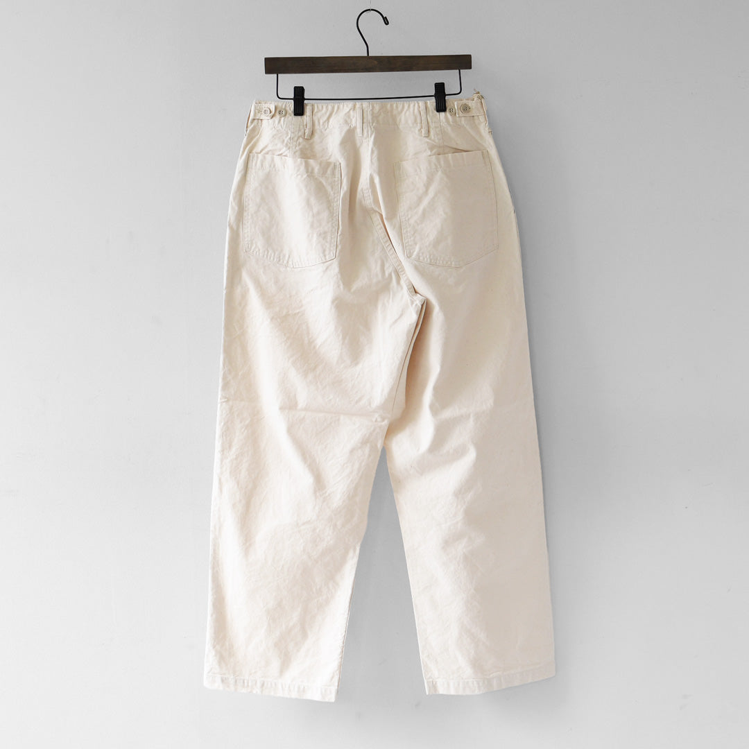 orslow [オアスロウ] SUMMER FATIGUE PANTS - ECRU - [01-5103-M66] サマーファティーグパンツ- エクリュ - ・ファティーグパンツ・エクリュ・ムラ染め・ライトキャンバス生地・ワイドフィット・MEN'S / LADY'S [2026SS]