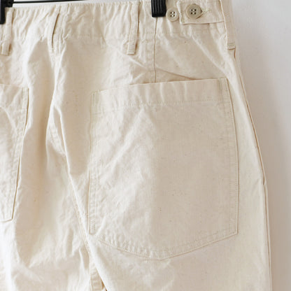 orslow [オアスロウ] SUMMER FATIGUE PANTS - ECRU - [01-5103-M66] サマーファティーグパンツ- エクリュ - ・ファティーグパンツ・エクリュ・ムラ染め・ライトキャンバス生地・ワイドフィット・MEN'S / LADY'S [2026SS]