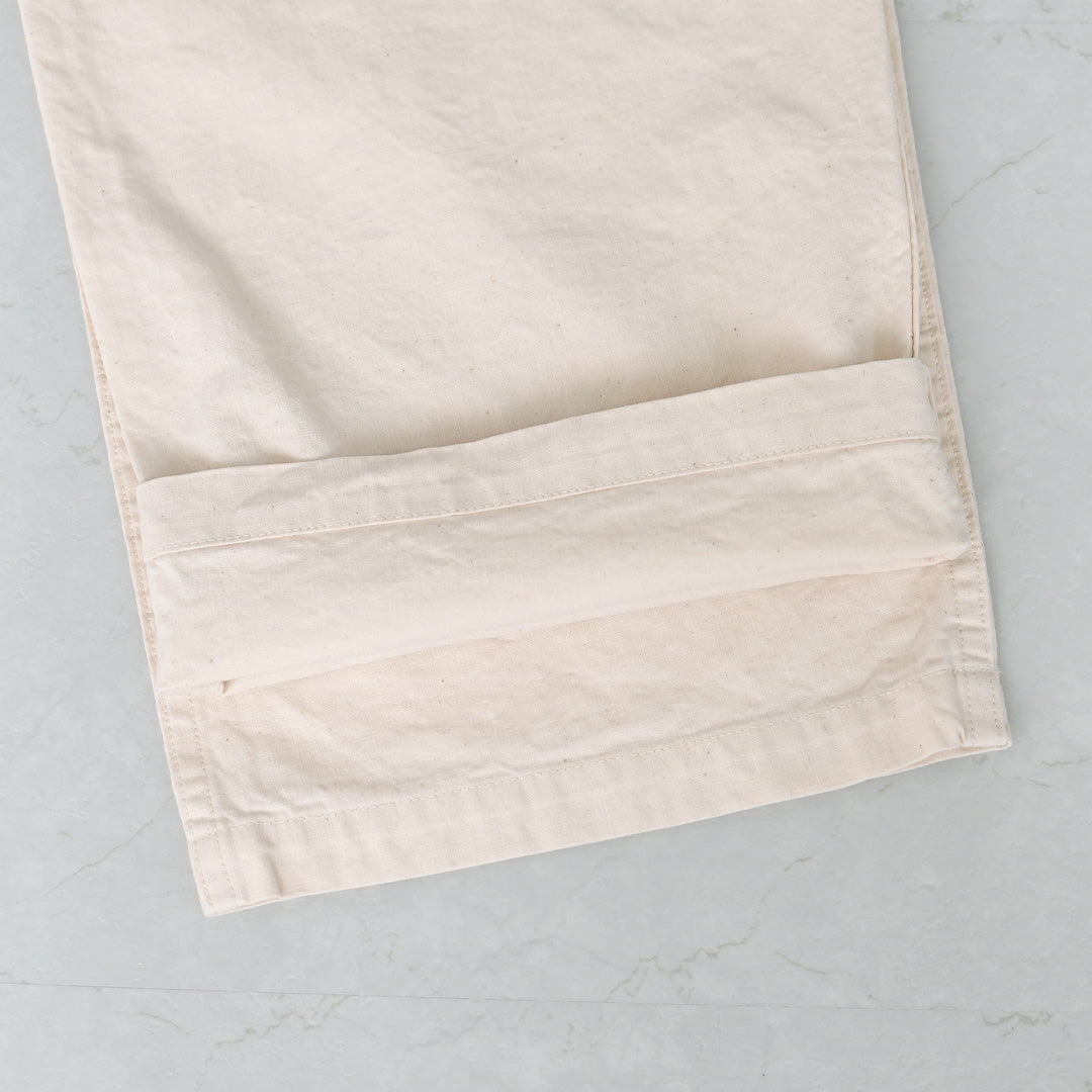 orslow [オアスロウ] SUMMER FATIGUE PANTS - ECRU - [01-5103-M66] サマーファティーグパンツ- エクリュ - ・ファティーグパンツ・エクリュ・ムラ染め・ライトキャンバス生地・ワイドフィット・MEN'S / LADY'S [2026SS]