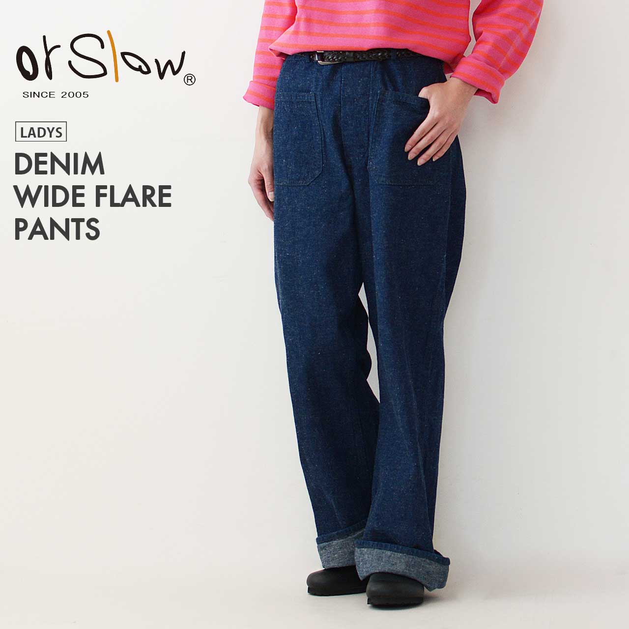 orslow[オアスロウ] DENIM WIDE FLARE PANTS [01-5132-81] デニム ワイド フレア パンツ [2024AW]