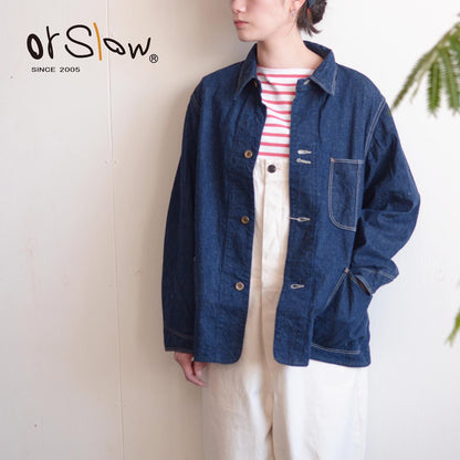orslow [オアスロウ]  40's COVER ALL 9oz ORIGINAL SELVEDGE DENIM  [01-6150-81] オリジナルセルビッチ デニムカバーオール MEN'S [2026SS]