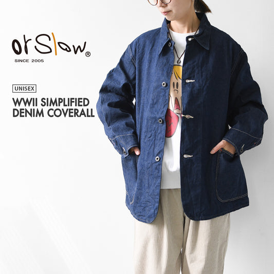 orslow [オアスロウ] WWII SIMPLIFIED DENIM COVERALL [01-6250-81] WWII シンプリファイド デニム カバーオール・上着・デニムジャケット・ジージャン・MEN'S / LADY'S [2026AW]