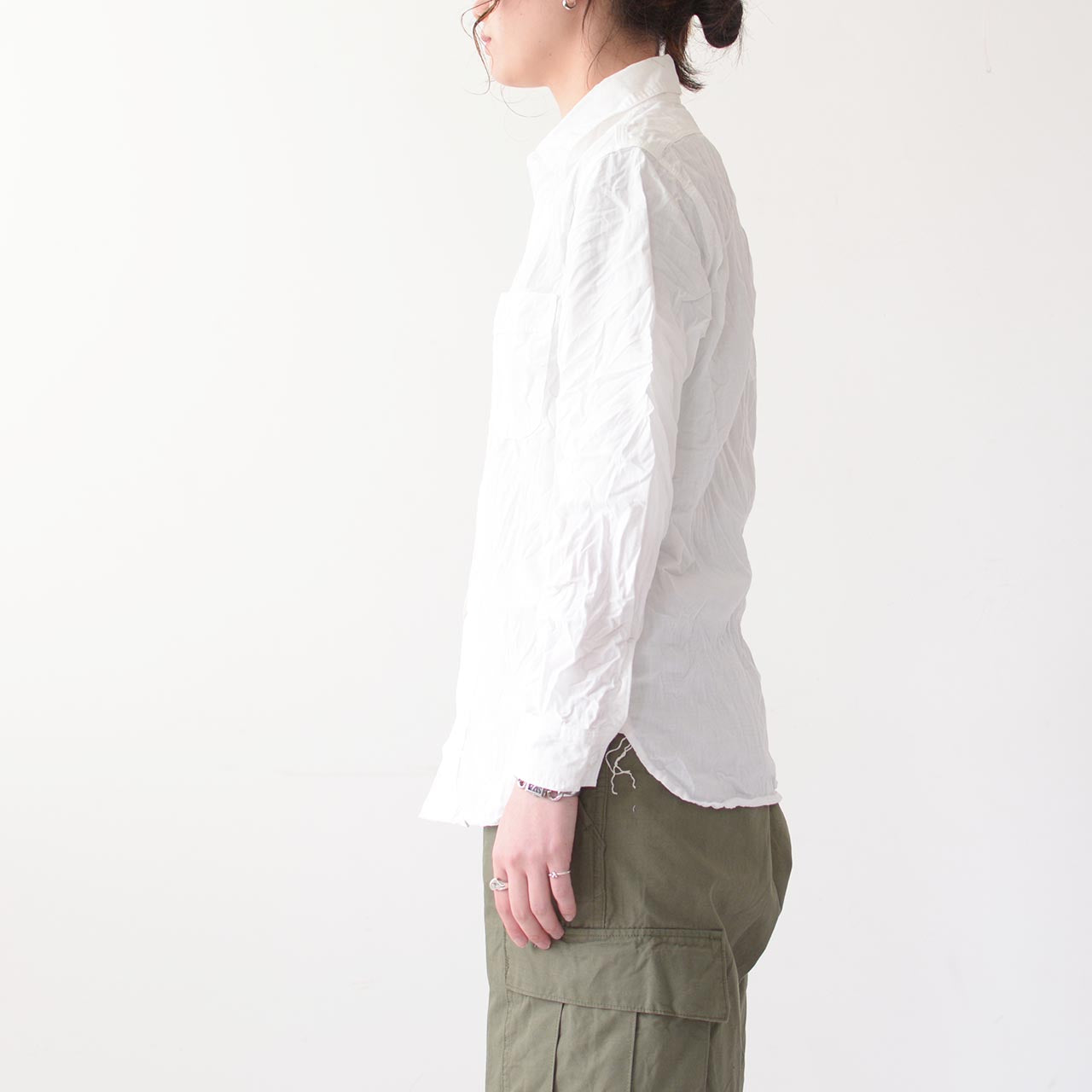 orslow [オアスロウ]  WORK SHIRT WHITE CHAMBRAY [01-8070-69] シャンブレーシャツ ホワイト [2024AW]