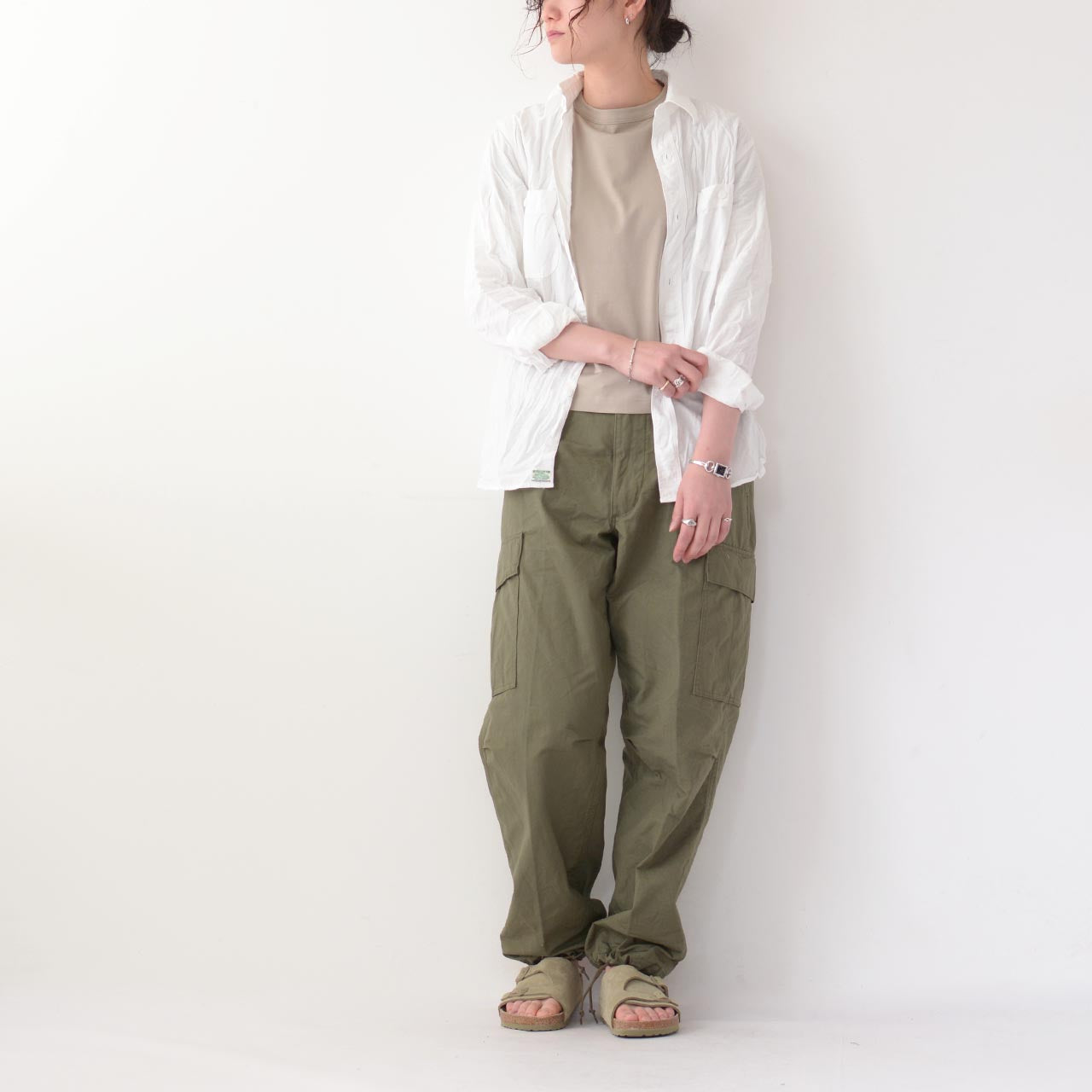 orslow [オアスロウ]  WORK SHIRT WHITE CHAMBRAY [01-8070-69] シャンブレーシャツ ホワイト [2024AW]