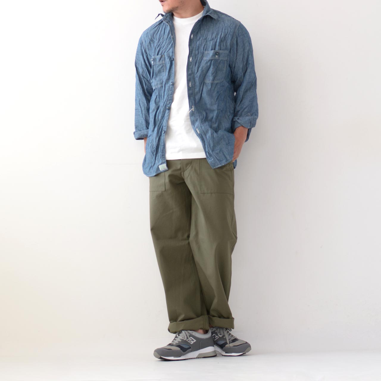 orslow [オアスロウ]  CHAMBRAY SHIRTS BLUE [01-8070-84] シャンブレーシャツ [2024AW]