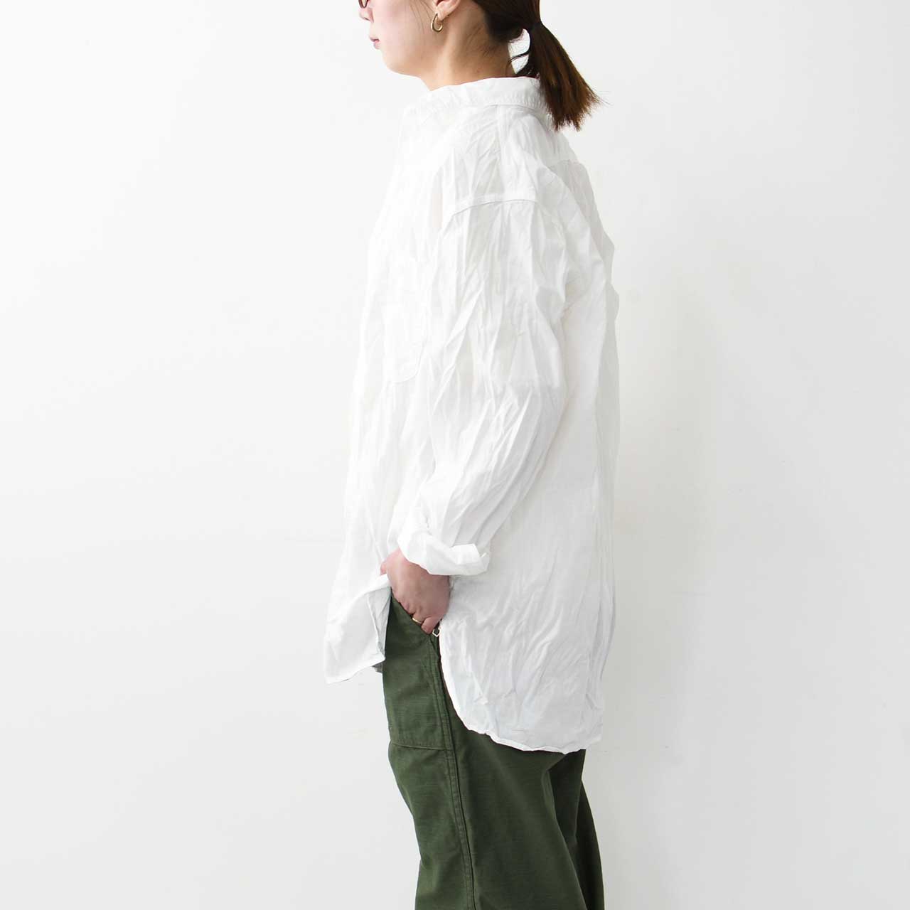 orslow [オアスロウ]  RELAX FIT WHITE CHAMBRAY WORK SHIRT [01-8270-69] リラックスフィットホワイトシャンブレーワークシャツ [2025SS]