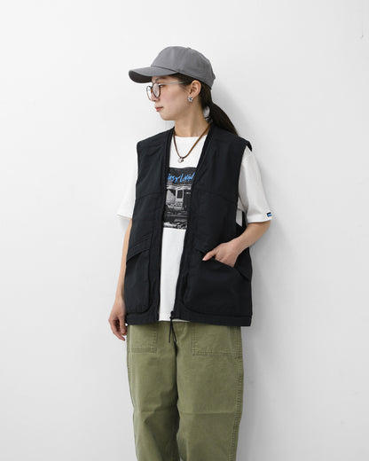 orslow [オアスロウ]UTILITY VEST -NAVY- [01-9020-02]  ユーティリティベスト -ネイビー-・ミリタリーベスト・ノースリーブアウター・ジップアップベスト・シンプル・ヴィンテージライク・ワークベスト・アウトドア・キャンプ・MEN'S/LADY'S[2026SS]