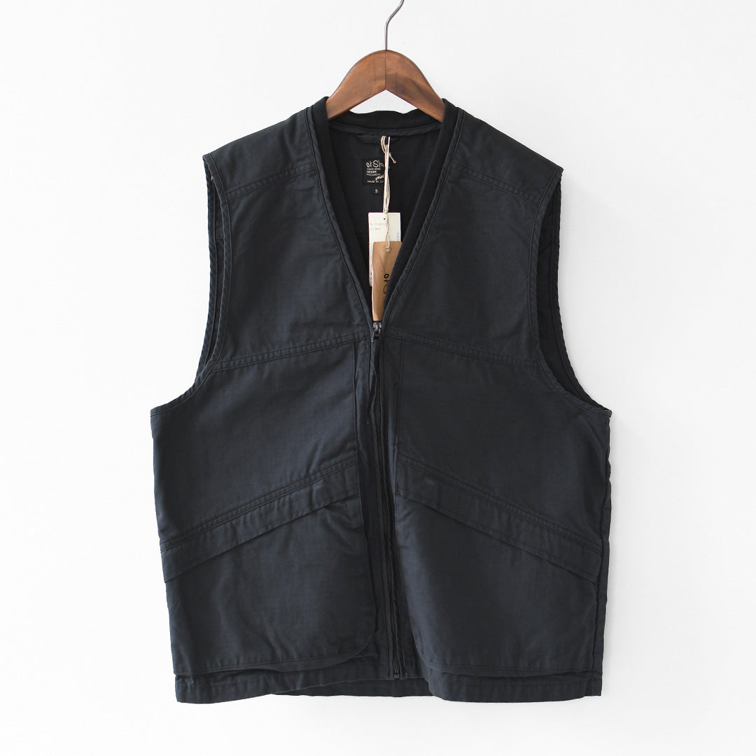 orslow [オアスロウ]UTILITY VEST -NAVY- [01-9020-02]  ユーティリティベスト -ネイビー-・ミリタリーベスト・ノースリーブアウター・ジップアップベスト・シンプル・ヴィンテージライク・ワークベスト・アウトドア・キャンプ・MEN'S/LADY'S[2026SS]