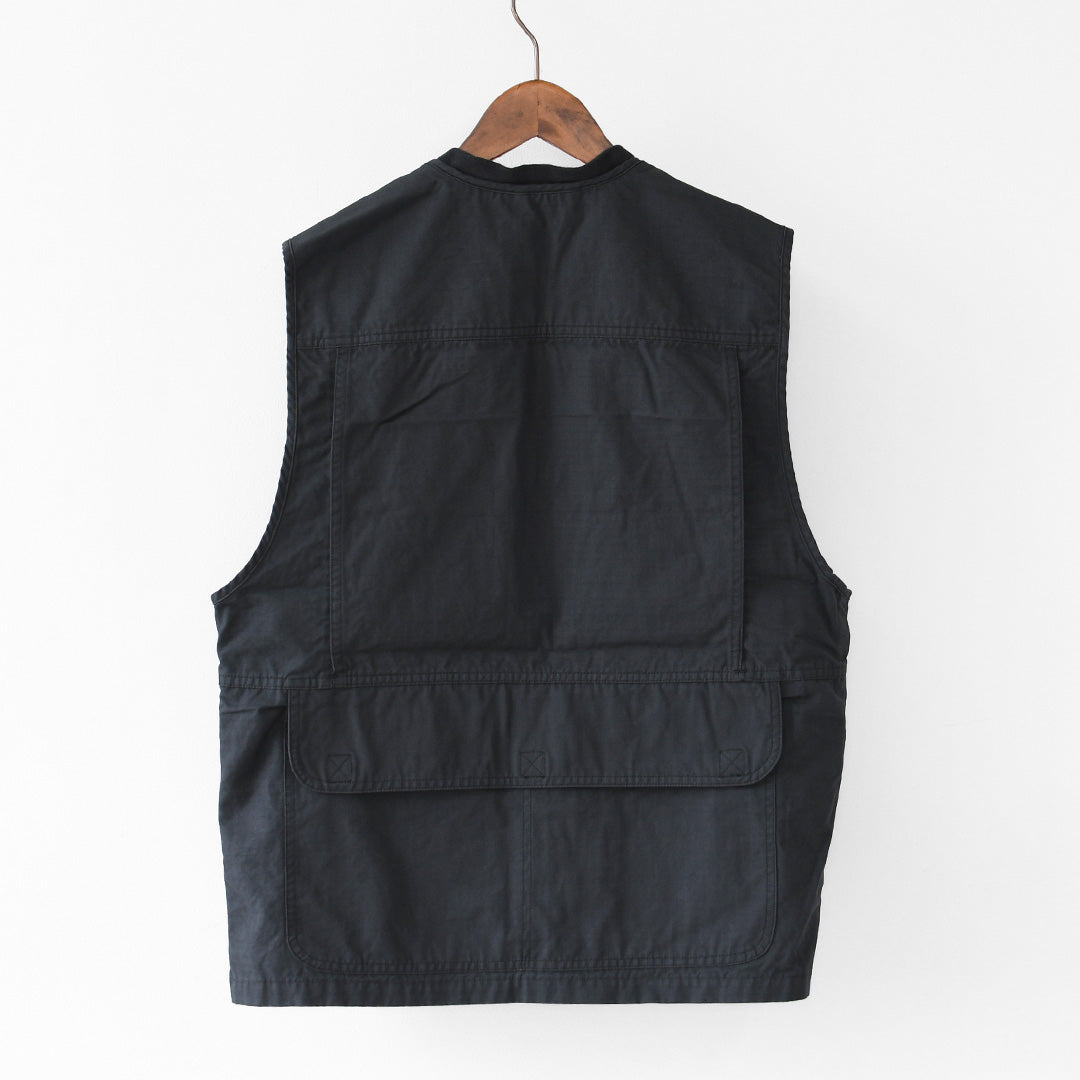 orslow [オアスロウ]UTILITY VEST -NAVY- [01-9020-02]  ユーティリティベスト -ネイビー-・ミリタリーベスト・ノースリーブアウター・ジップアップベスト・シンプル・ヴィンテージライク・ワークベスト・アウトドア・キャンプ・MEN'S/LADY'S[2026SS]