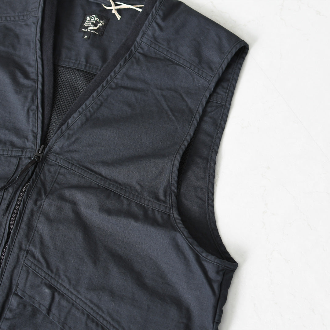 orslow [オアスロウ]UTILITY VEST -NAVY- [01-9020-02]  ユーティリティベスト -ネイビー-・ミリタリーベスト・ノースリーブアウター・ジップアップベスト・シンプル・ヴィンテージライク・ワークベスト・アウトドア・キャンプ・MEN'S/LADY'S[2026SS]