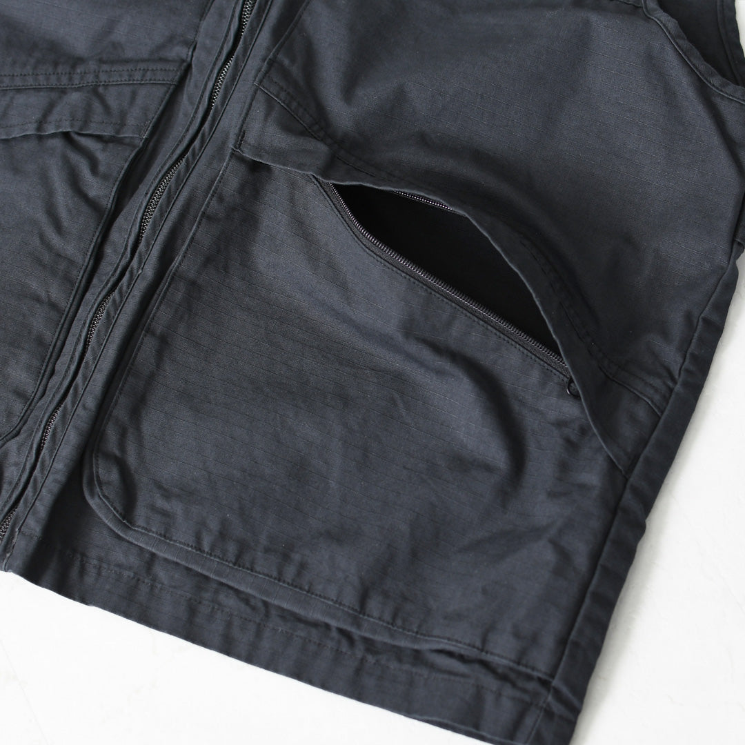 orslow [オアスロウ]UTILITY VEST -NAVY- [01-9020-02]  ユーティリティベスト -ネイビー-・ミリタリーベスト・ノースリーブアウター・ジップアップベスト・シンプル・ヴィンテージライク・ワークベスト・アウトドア・キャンプ・MEN'S/LADY'S[2026SS]