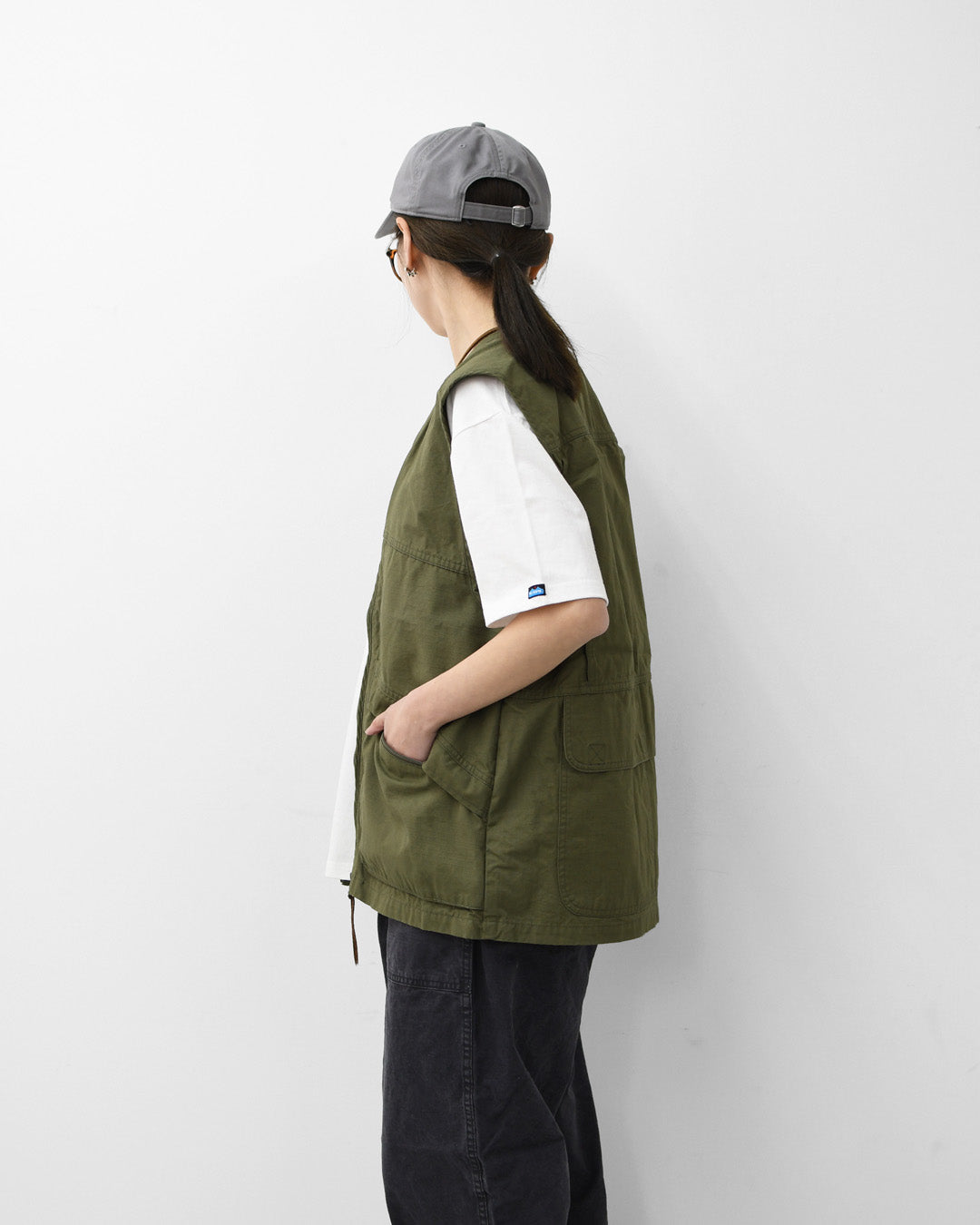 orslow [オアスロウ]UTILITY VEST -ARMY.GREEN- [01-9020-76]  ユーティリティベスト -アーミーグリーン-・ミリタリーベスト・ノースリーブアウター・ジップアップベスト・シンプル・ヴィンテージライク・ワークベスト・アウトドア・キャンプ・MEN'S/LADY'S[2026SS]