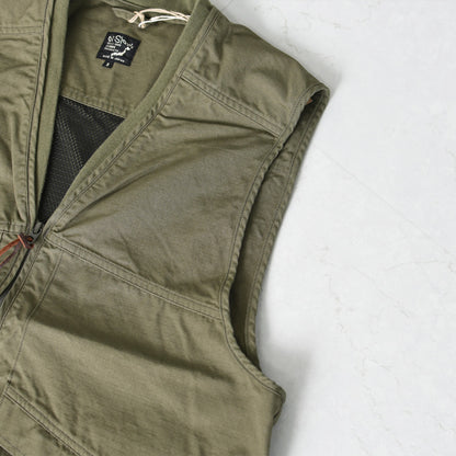 orslow [オアスロウ]UTILITY VEST -ARMY.GREEN- [01-9020-76]  ユーティリティベスト -アーミーグリーン-・ミリタリーベスト・ノースリーブアウター・ジップアップベスト・シンプル・ヴィンテージライク・ワークベスト・アウトドア・キャンプ・MEN'S/LADY'S[2026SS]