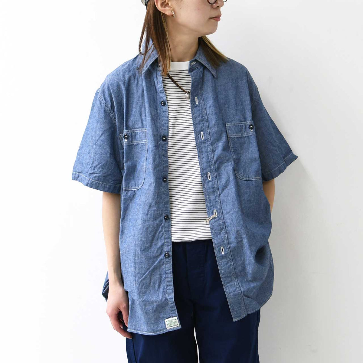 orslow [オアスロウ] SHORT SLEEVE CHAMBRAY WORK SHIRT [01-V8170-84] ショートスリーブシャンブレーワークシャツ・ワークシャツ・シャンブレーシャツ・半袖シャツ・MEN'S [2026SS]